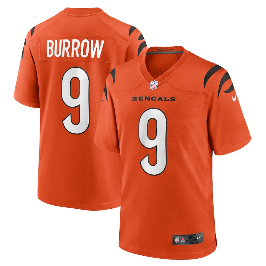 Cincinnati Bengals Joe Burrow Orange Game Jersey - Sportcify High Quality American Football Jerseys | NFL Jerseys