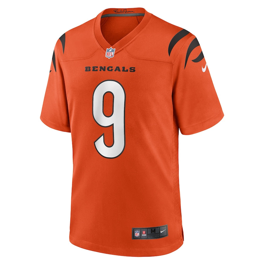 Cincinnati Bengals Joe Burrow Orange Game Jersey - Sportcify High Quality American Football Jerseys | NFL Jerseys