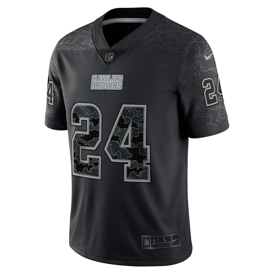 Cleveland Browns Nick Chubb Black RFLCTV Limited Jersey - Sportcify High Quality American Football Jerseys | NFL Jerseys