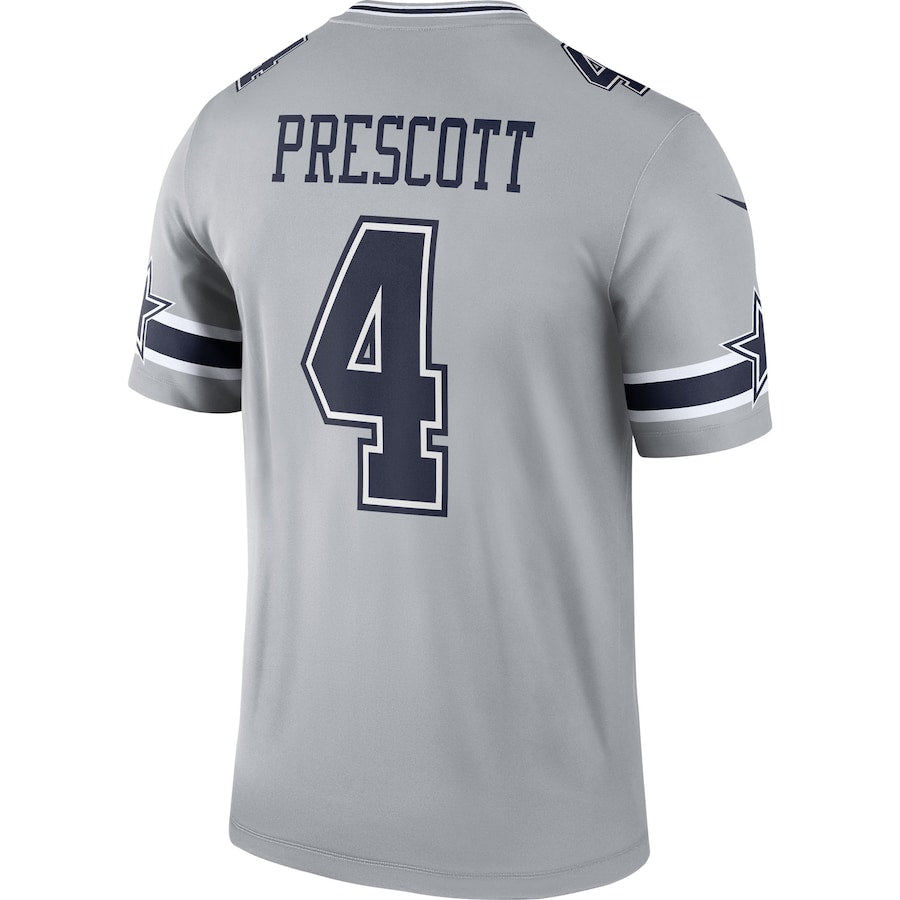Dak Prescott Silver Dallas Cowboys Inverted Legend Jersey - Sportcify High Quality American Football Jerseys | NFL Jerseys