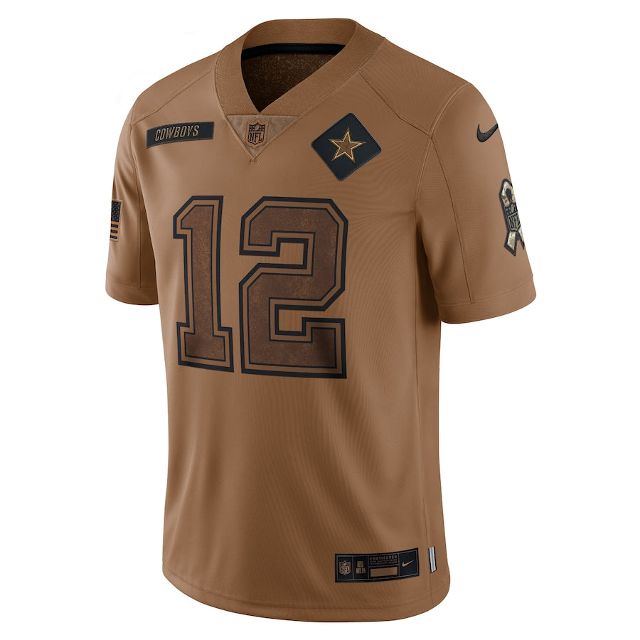 Dallas Cowboys Roger Staubach Brown 2023 Salute To Service Retired Player Limited Jersey - Sportcify High Quality American Football Jerseys | NFL Jerseys