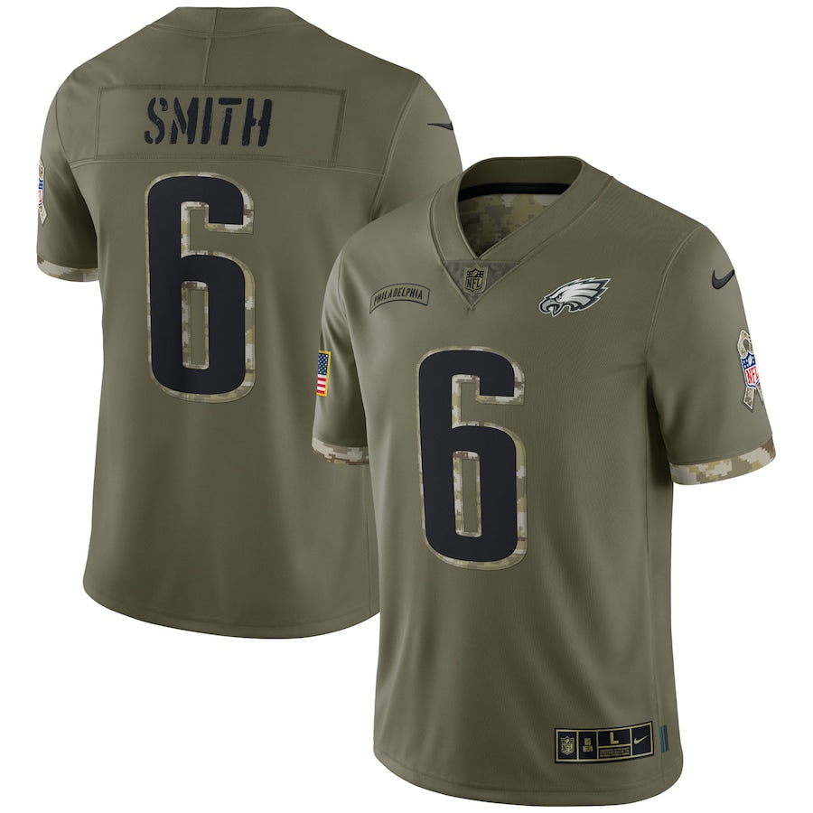 DeVonta Smith Olive Philadelphia Eagles 2022 Salute To Service Limited Jersey - Sportcify High Quality American Football Jerseys | NFL Jerseys