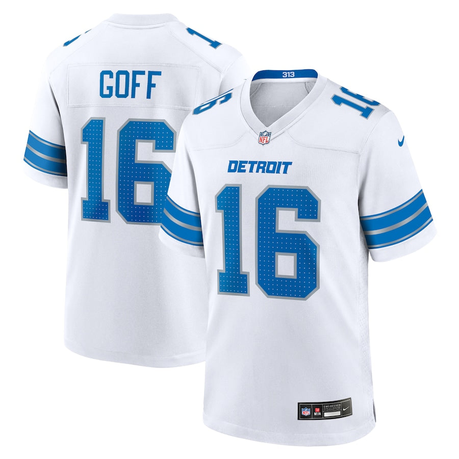 Detroit Lions Jared Goff White Game Jersey - Sportcify High Quality American Football Jerseys | NFL Jerseys