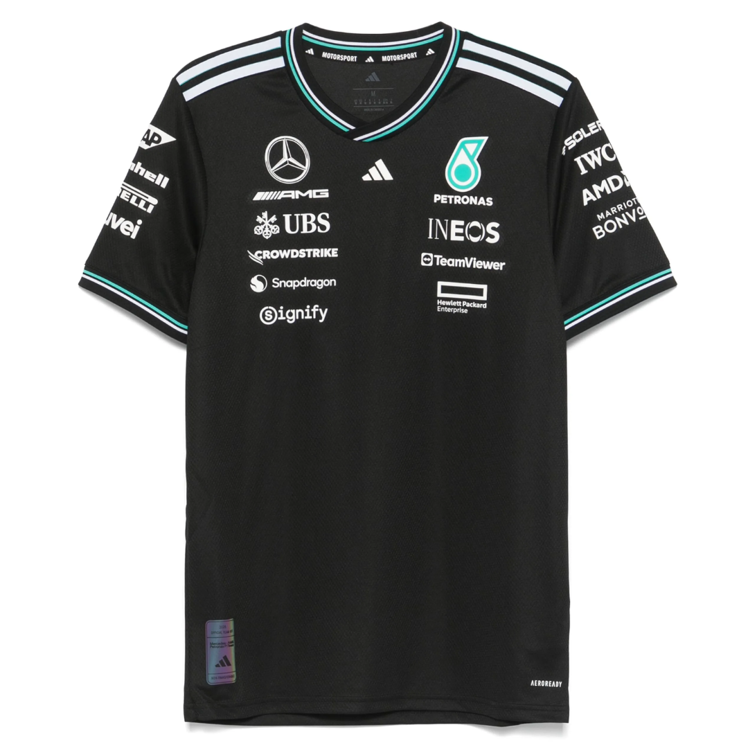 Driver Jersey Mercedes-AMG Petronas Formula One Team T-shirt 2025 - Black