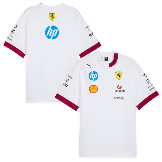 Ferrari 2025 Drivers T-Shirt - White