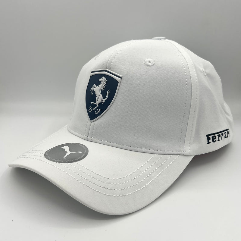 Ferrari White Essential Fan Cap 2025 | Racing Cap | Sportcify |
