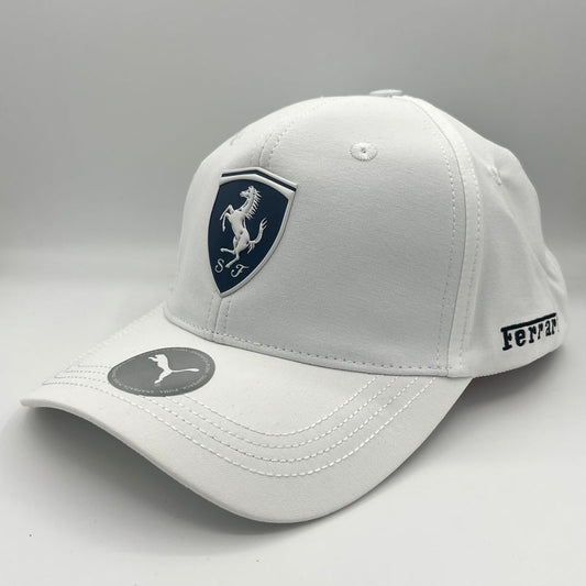 Ferrari White Essential Fan Cap 2025 | Racing Cap | Sportcify |