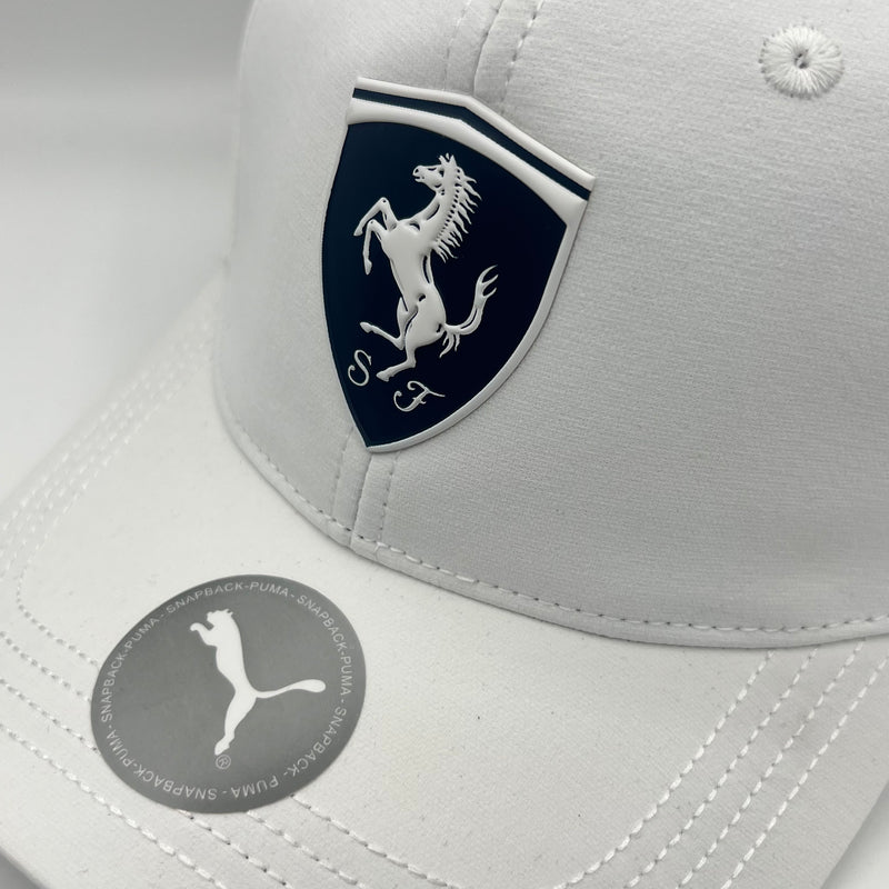 Ferrari White Essential Fan Cap 2025 | Racing Cap | Sportcify |