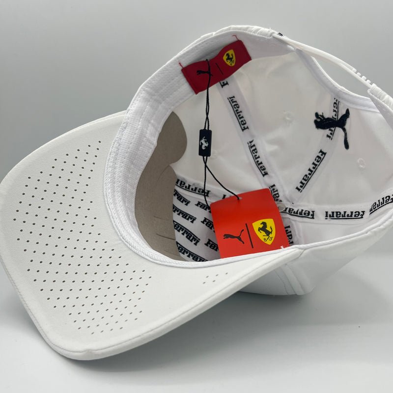 Ferrari White Essential Fan Cap 2025 | Racing Cap | Sportcify |