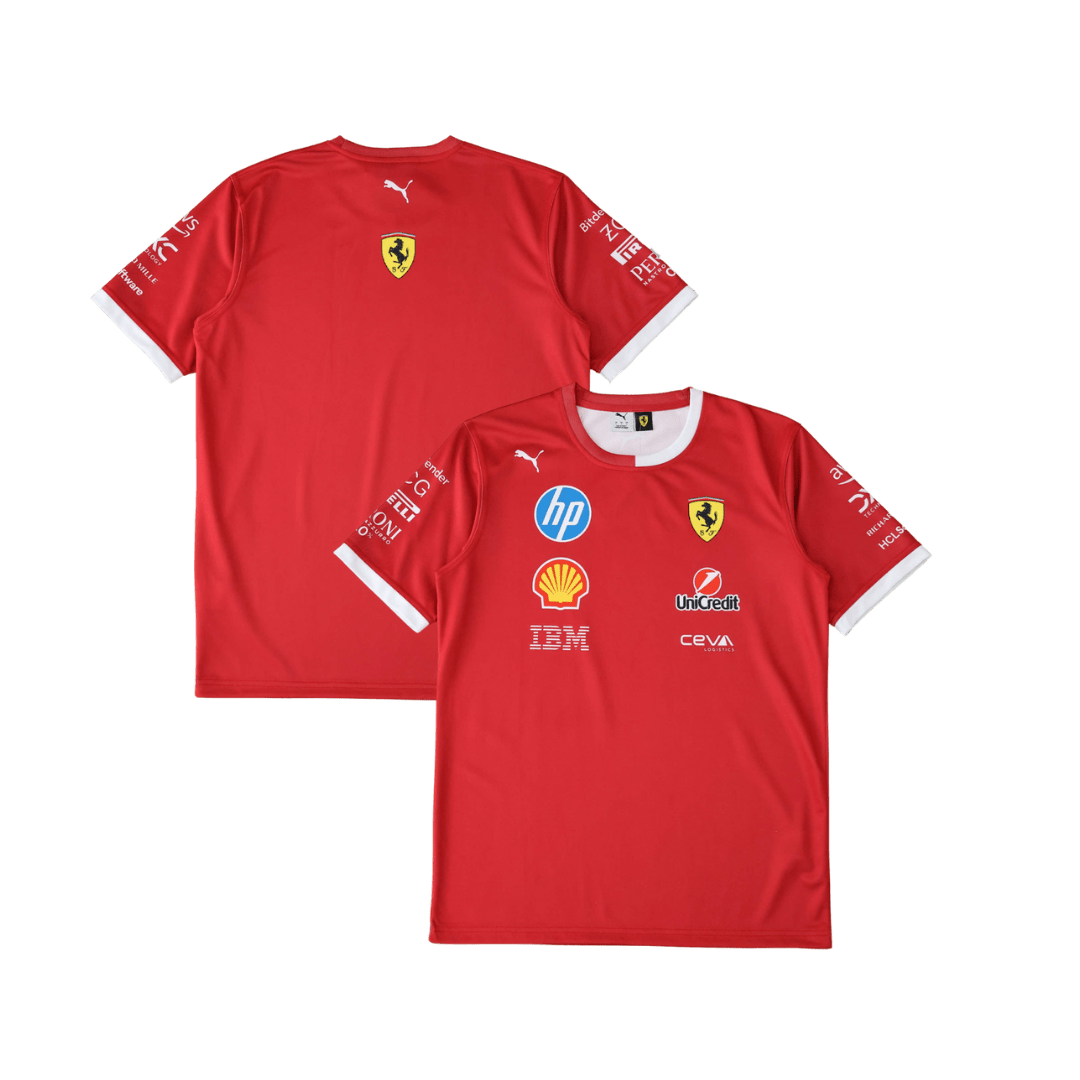 Ferrari 2025 Drivers T-Shirt - Red/White | Racing Shirt | Sportcify |