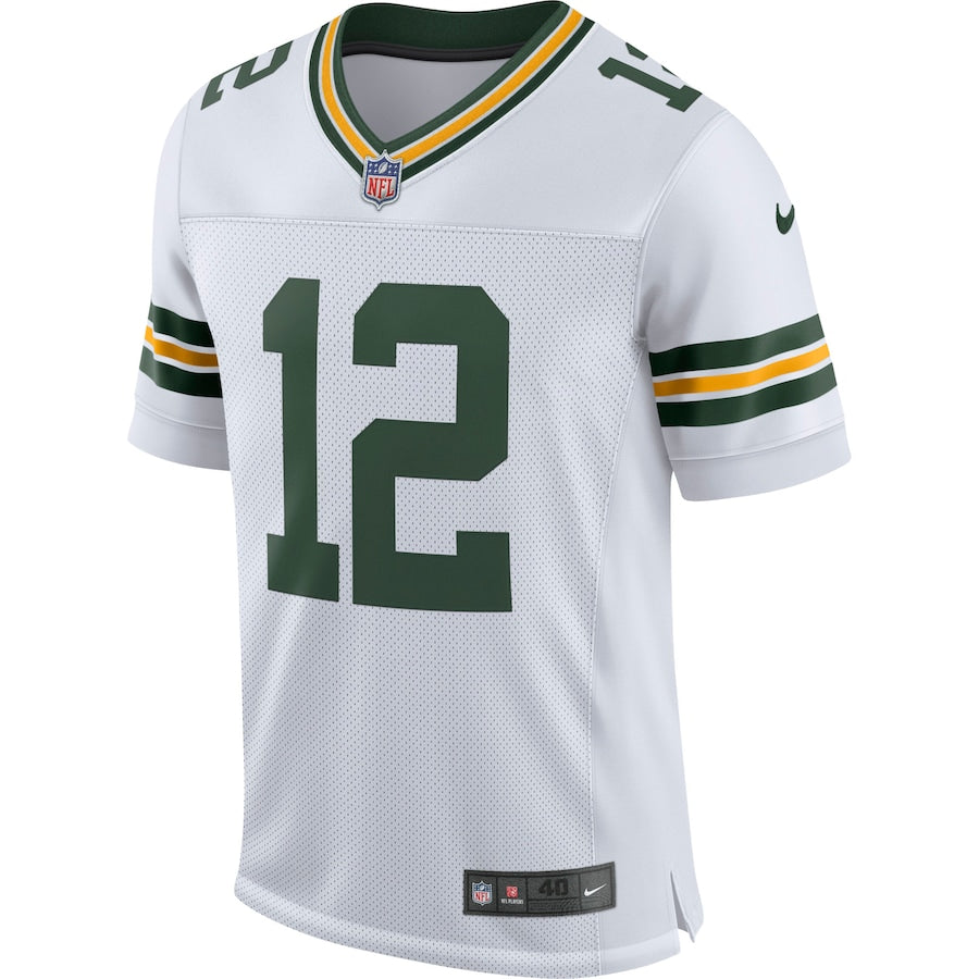 Green Bay Packers Aaron Rodgers White Classic Elite Player Jersey - Sportcify High Quality American Football Jerseys | NFL Jerseys