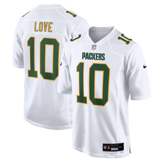 Green Bay Packers Jordan Love White Fashion Game Jersey - Sportcify High Quality American Football Jerseys | NFL Jerseys