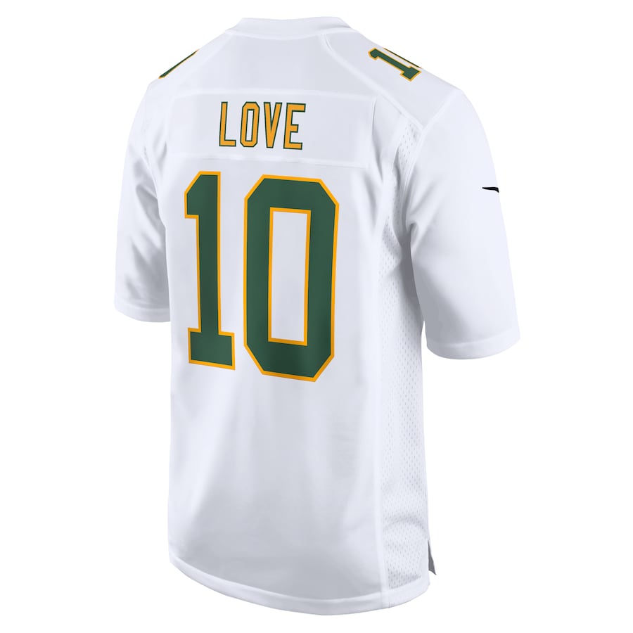 Green Bay Packers Jordan Love White Fashion Game Jersey - Sportcify High Quality American Football Jerseys | NFL Jerseys