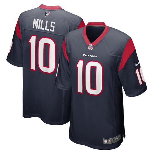 Houston Texans Davis Mills Navy Game Jersey - Sportcify High Quality American Football Jerseys | NFL Jerseys