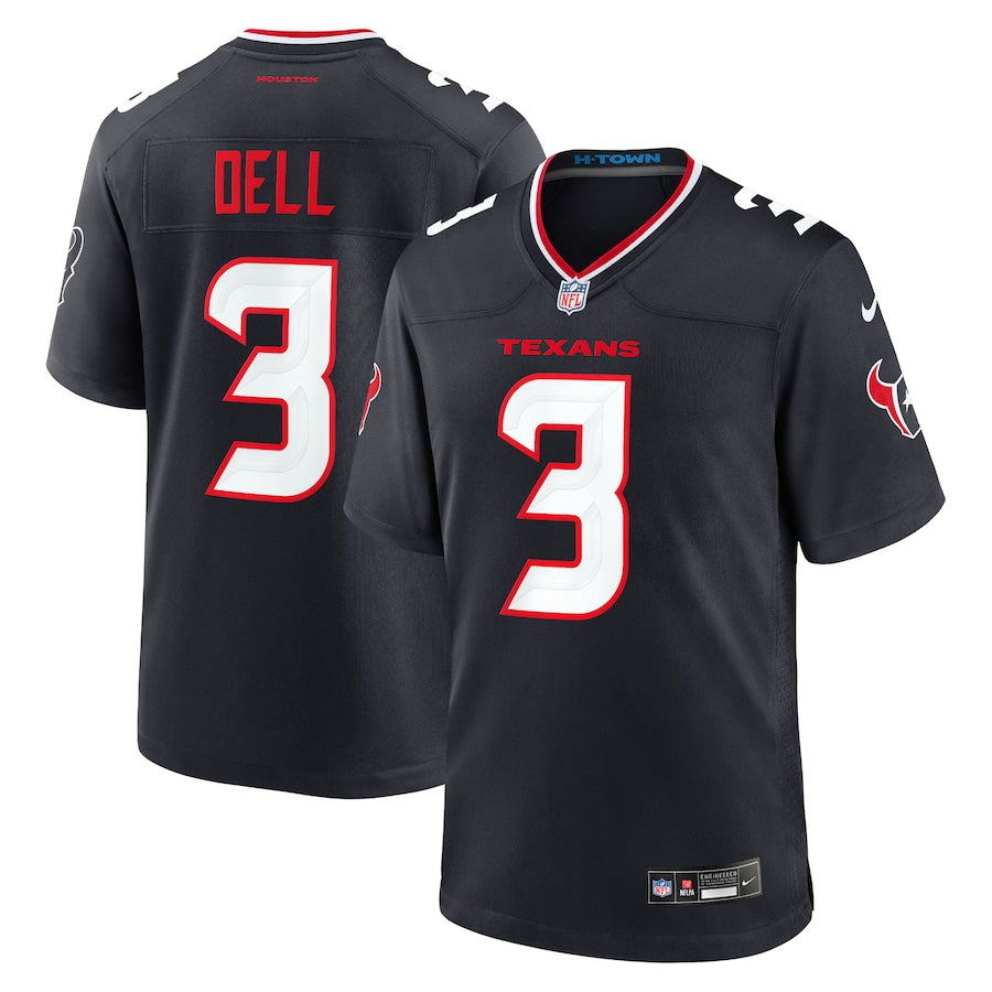 Houston Texans Tank Dell Navy Game Jersey - Sportcify High Quality American Football Jerseys | NFL Jerseys