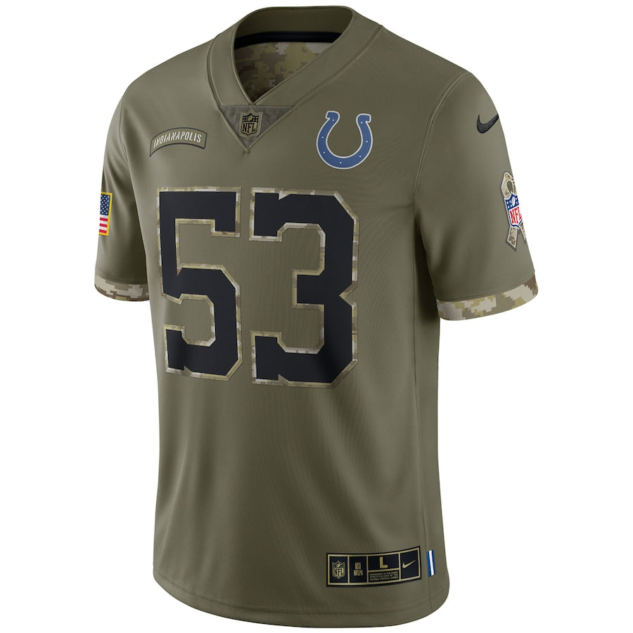 Indianapolis Colts Olive 2022 Salute To Service Limited Jersey - Sportcify High Quality American Football Jerseys | NFL Jerseys