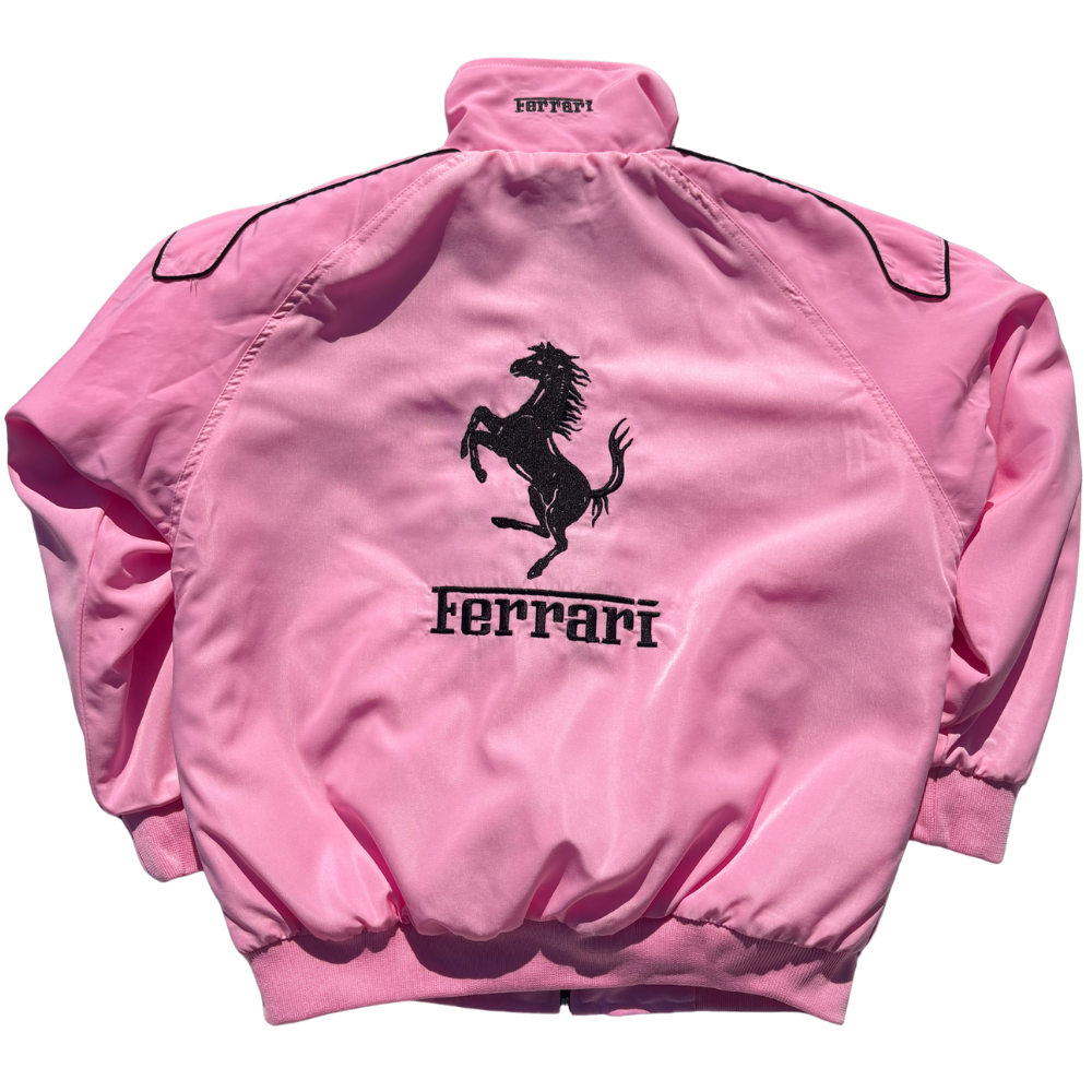 Pink Ferrari Vintage Racing Jacket