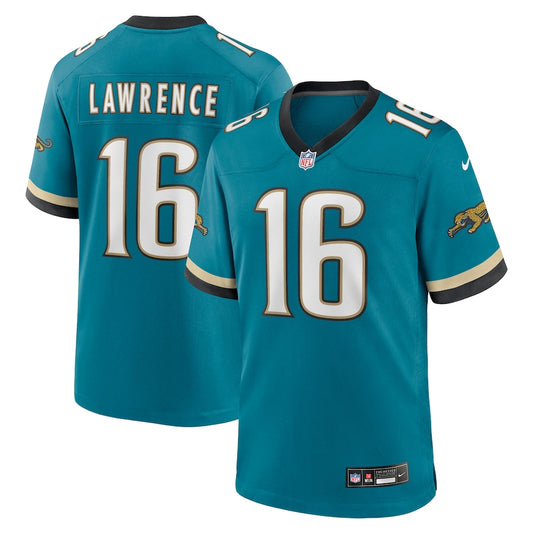 Jacksonville Jaguars Trevor Lawrence Teal Prowler Throwback Player Game Jersey - Sportcify High Quality American Football Jerseys | NFL Jerseys