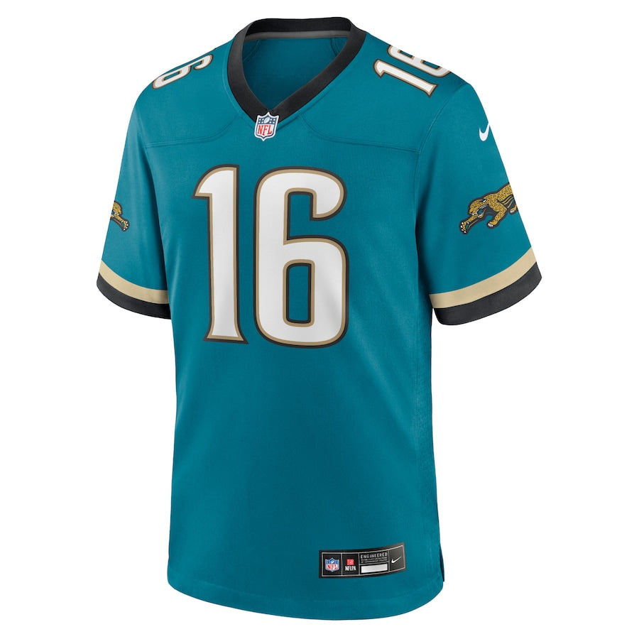 Jacksonville Jaguars Trevor Lawrence Teal Prowler Throwback Player Game Jersey - Sportcify High Quality American Football Jerseys | NFL Jerseys
