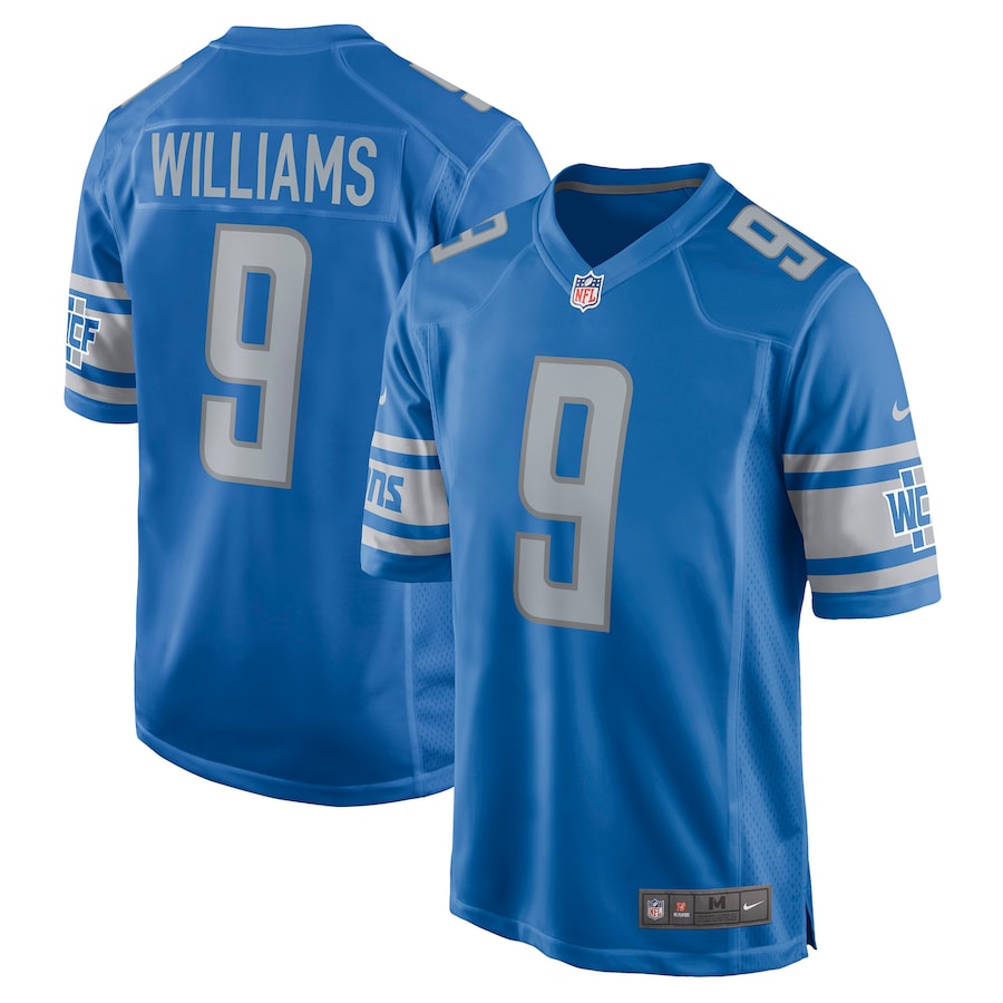 Jameson Williams Blue Detroit Lions Player Game Jersey - Sportcify High Quality American Football Jerseys | NFL Jerseys