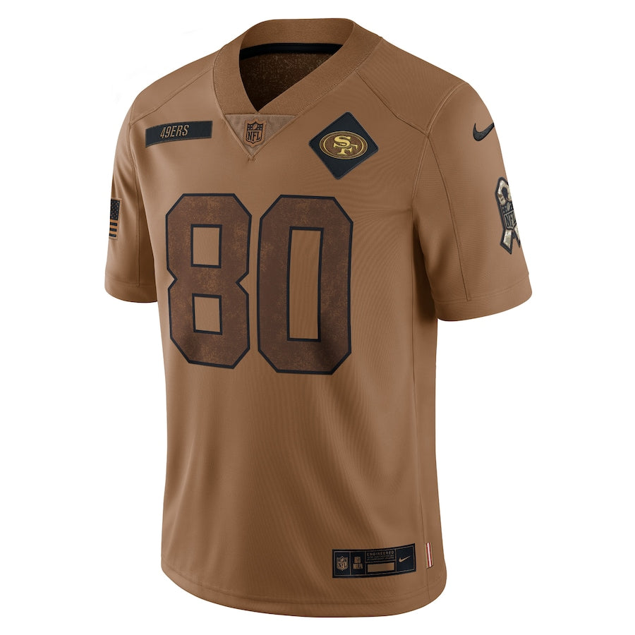 Jerry Rice Brown San Francisco 49ers 2023 Salute To Service Retired Player Limited Jersey - Sportcify High Quality American Football Jerseys | NFL Jerseys