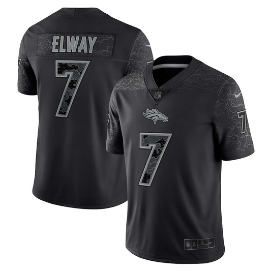 John Elway Black Denver Broncos Retired Player RFLCTV Limited Jersey - Sportcify High Quality American Football Jerseys | NFL Jerseys