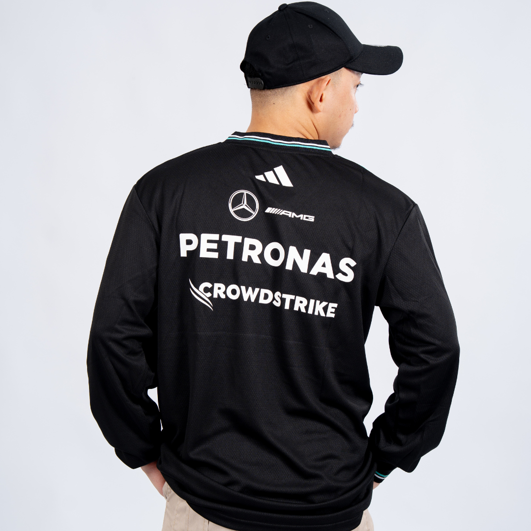 Driver Jersey Mercedes-AMG Petronas Formula One Team Long Sleeve T-shirt 2025 - Black