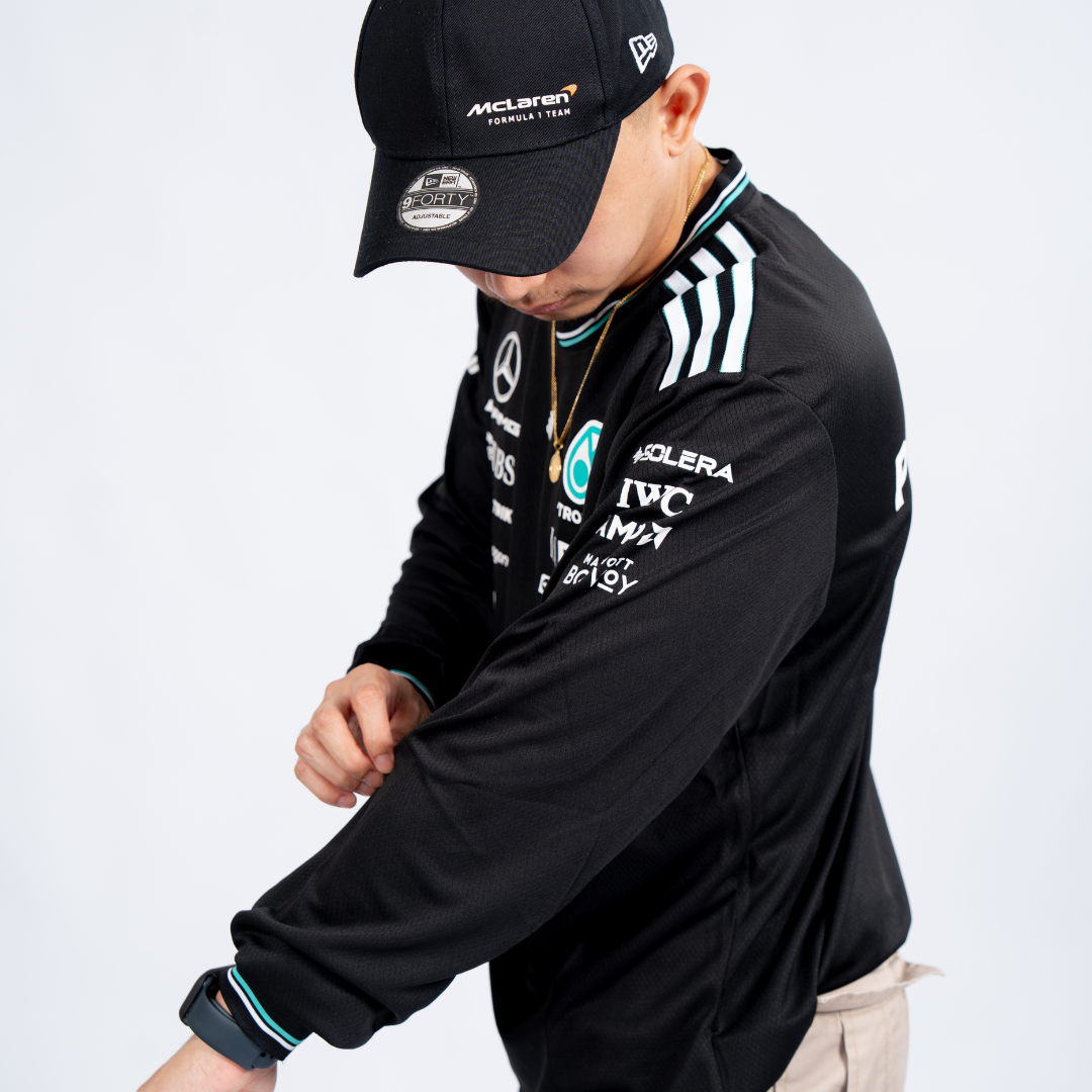 Driver Jersey Mercedes-AMG Petronas Formula One Team Long Sleeve T-shirt 2025 - Black