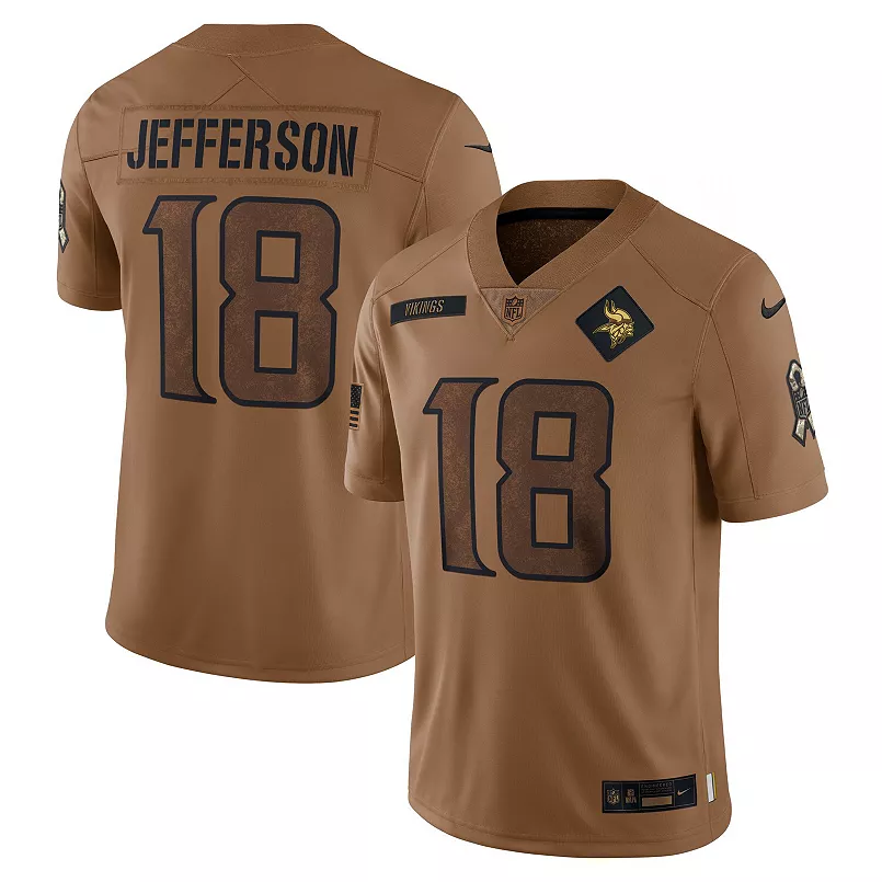 Justin Jefferson Brown Minnesota Vikings 2023 Salute To Service Limited Jersey - Sportcify High Quality American Football Jerseys | NFL Jerseys