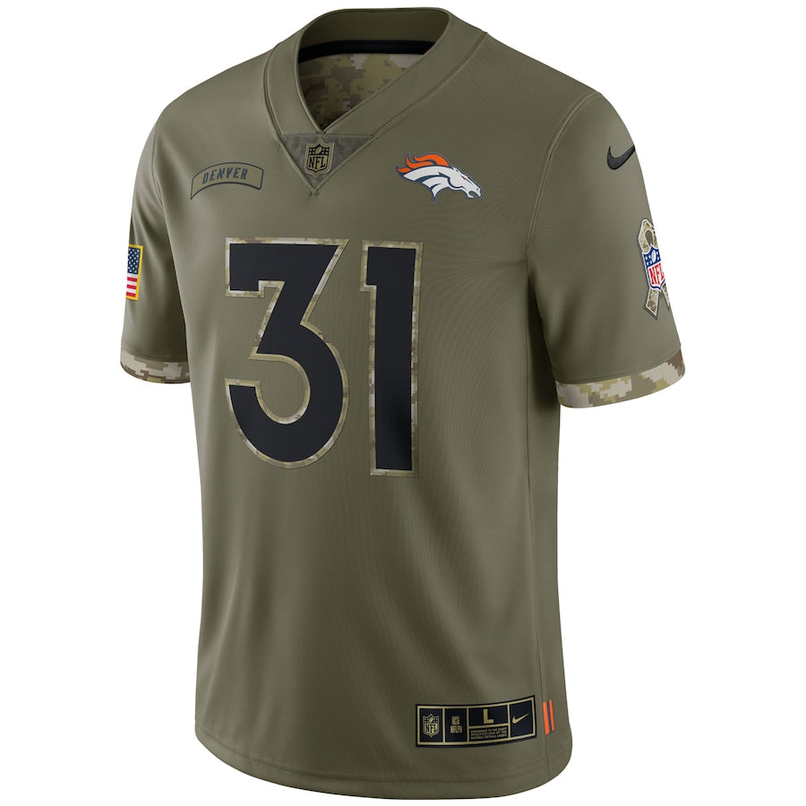 Justin Simmons Olive Denver Broncos 2022 Salute To Service Limited Jersey - Sportcify High Quality American Football Jerseys | NFL Jerseys