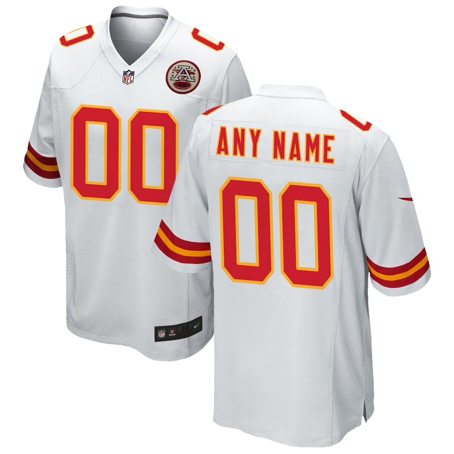 Kansas City Chiefs White Custom Game Jersey - Sportcify High Quality American Football Jerseys | NFL Jerseys