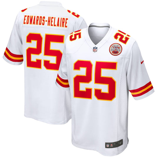 Kansas City Chiefs Clyde Edwards-Helaire White Game Jersey - Sportcify High Quality American Football Jerseys | NFL Jerseys