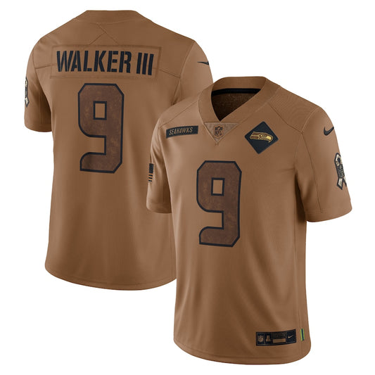 Kenneth Walker III Brown Seattle Seahawks 2023 Salute To Service Limited Jersey - Sportcify High Quality American Football Jerseys | NFL Jerseys