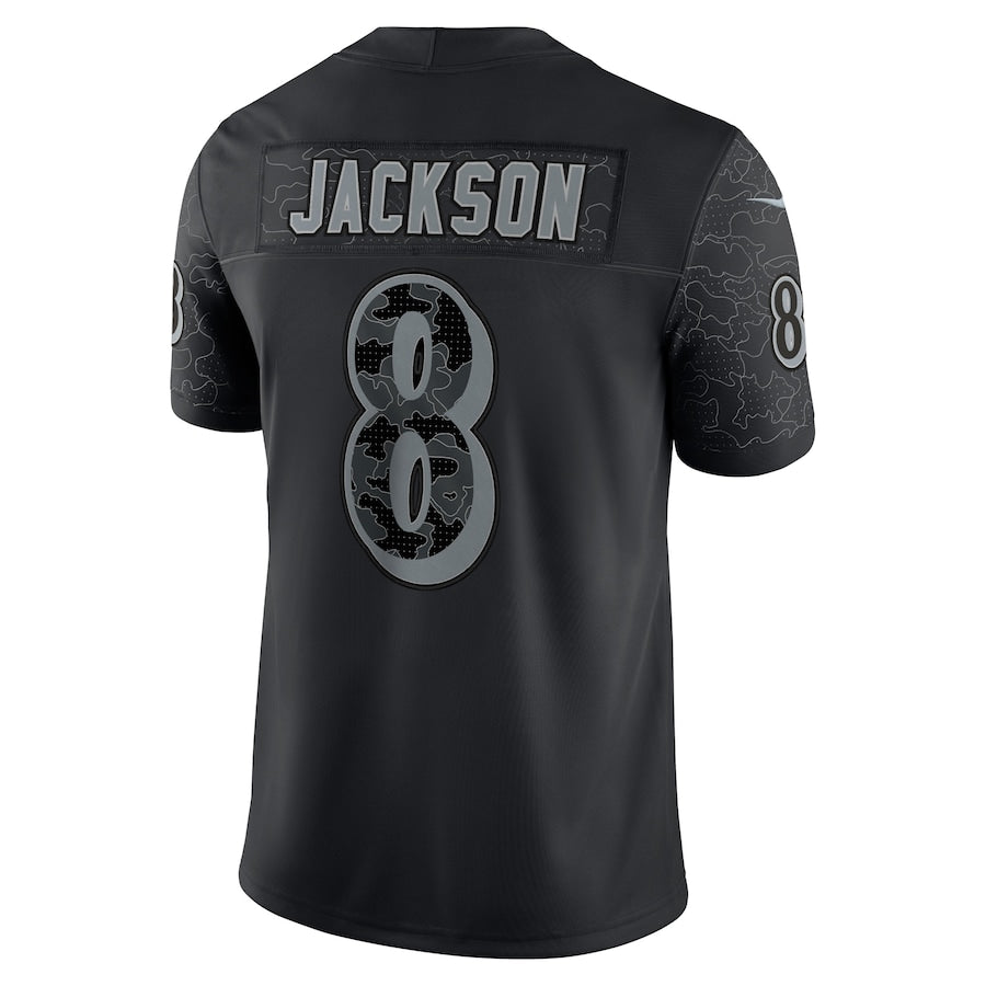 Lamar Jackson Black Baltimore Ravens RFLCTV - Limited Jersey - Sportcify High Quality American Football Jerseys | NFL Jerseys