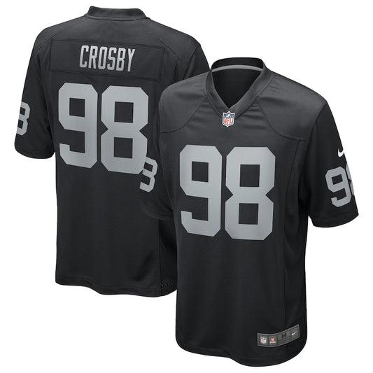 Las Vegas Raiders Maxx Crosby Black Game Jersey - Sportcify High Quality American Football Jerseys | NFL Jerseys