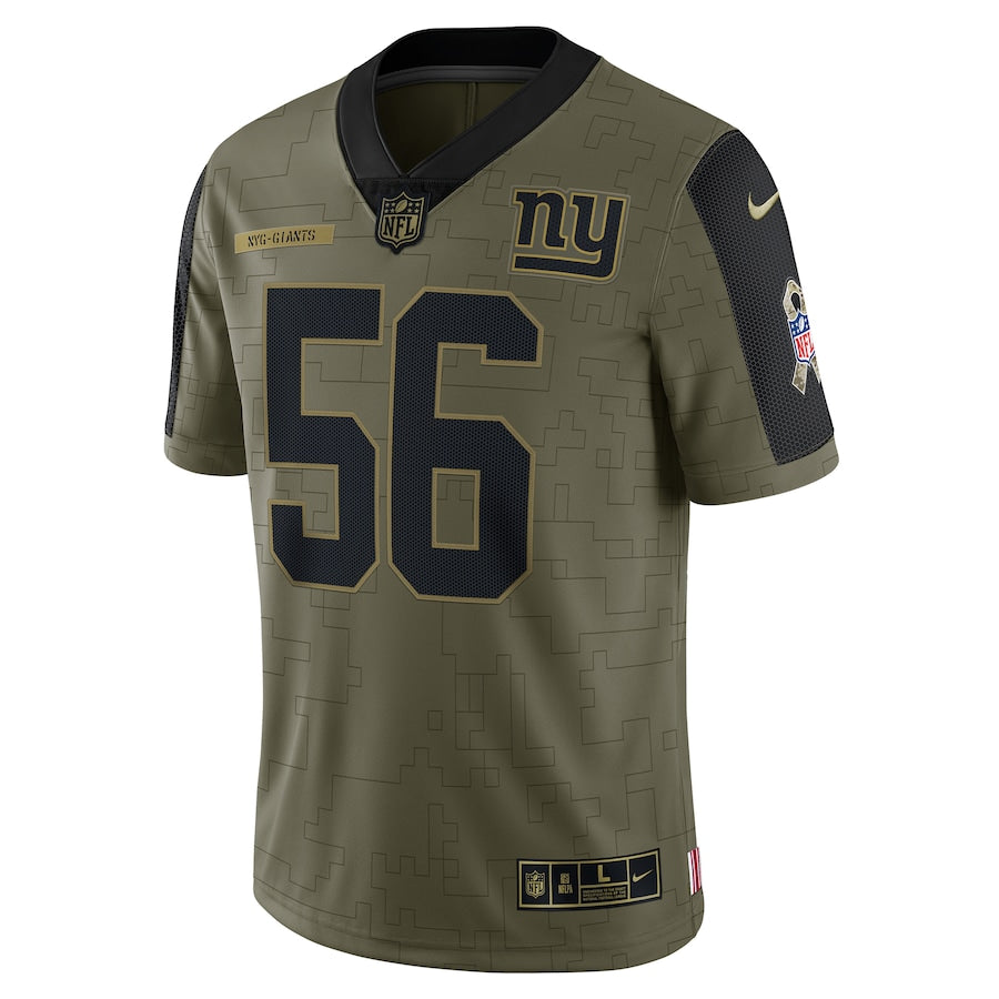 Lawrence Taylor Olive New York Giants 2021 Salute To Service - Limited Player Jersey