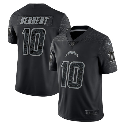 Los Angeles Chargers Justin Herbert Black RFLCTV Limited Jersey - Sportcify High Quality American Football Jerseys | NFL Jerseys