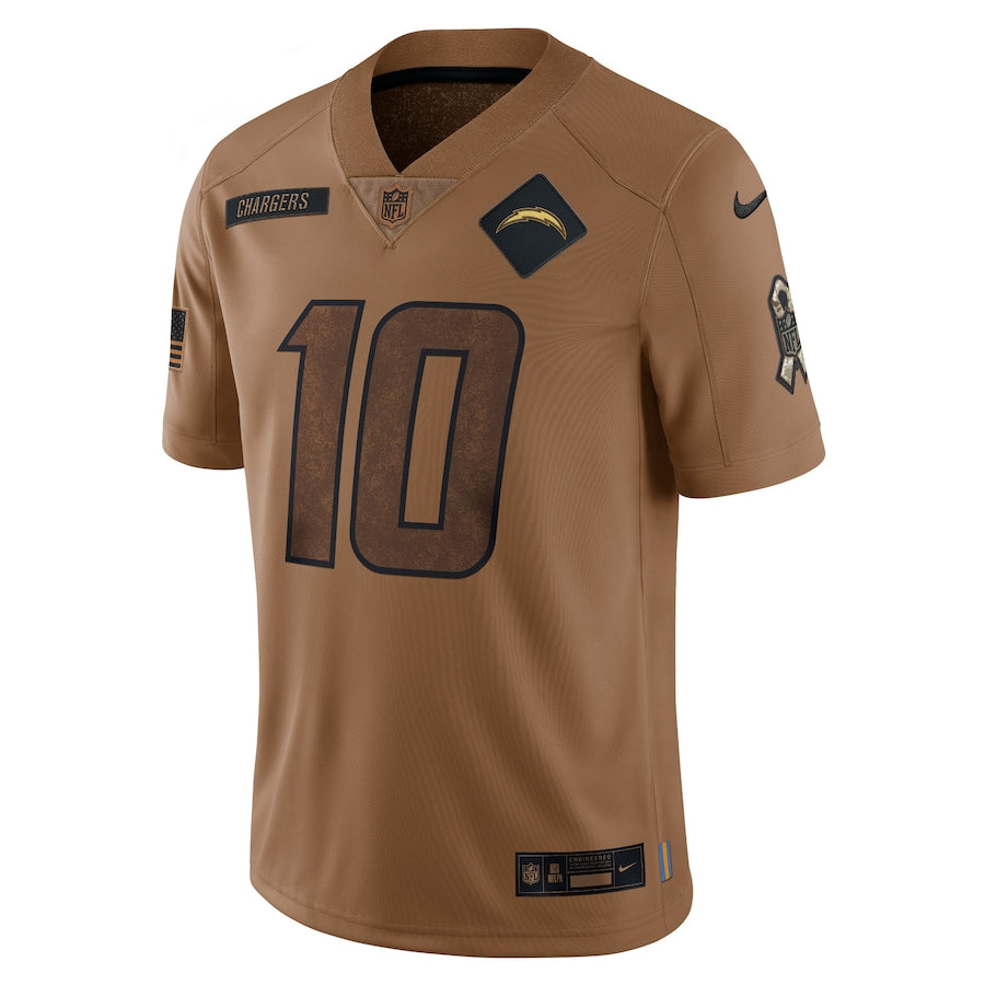 Los Angeles Chargers Justin Herbert Brown 2023 Salute To Service Limited Jersey - Sportcify High Quality American Football Jerseys | NFL Jerseys
