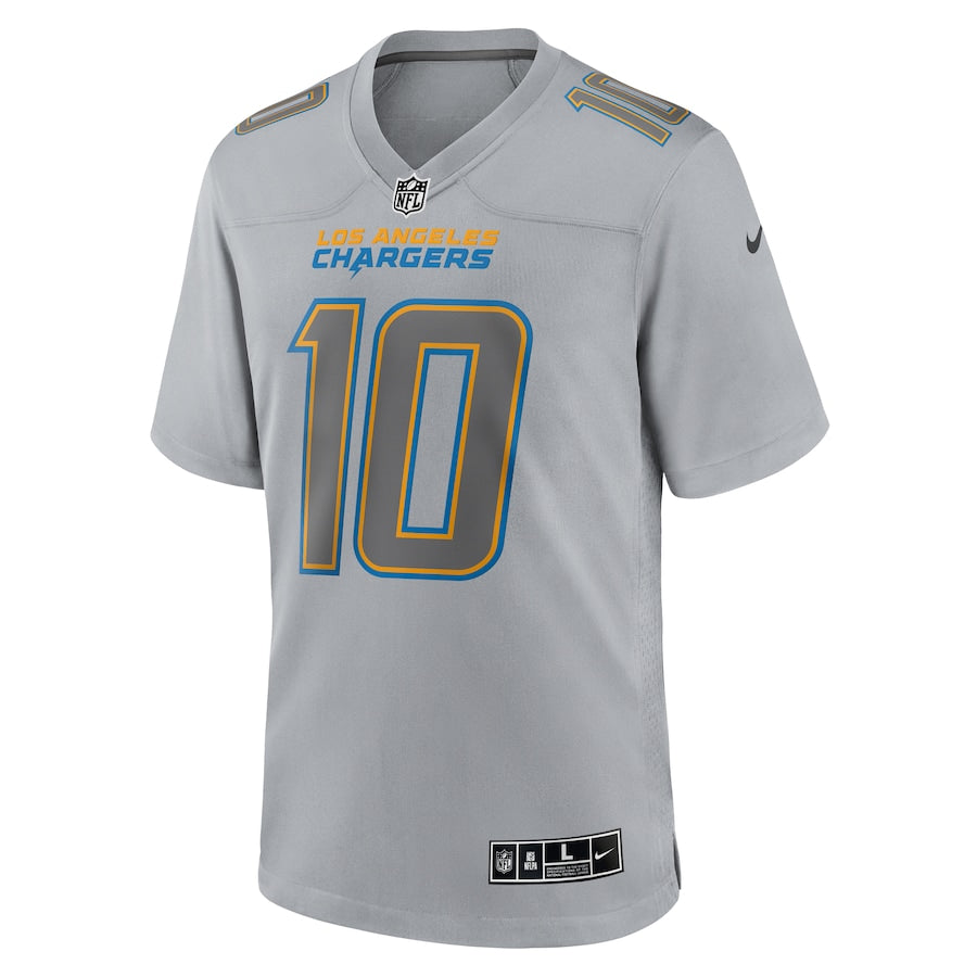 Los Angeles Chargers Justin Herbert Gray Atmosphere Fashion Game Jersey - Sportcify High Quality American Football Jerseys | NFL Jerseys