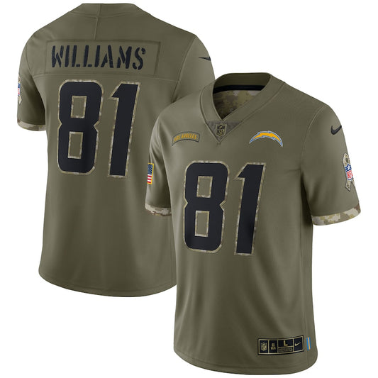 Los Angeles Chargers Olive 2022 Salute To Service Limited Jersey - Sportcify High Quality American Football Jerseys | NFL Jerseys