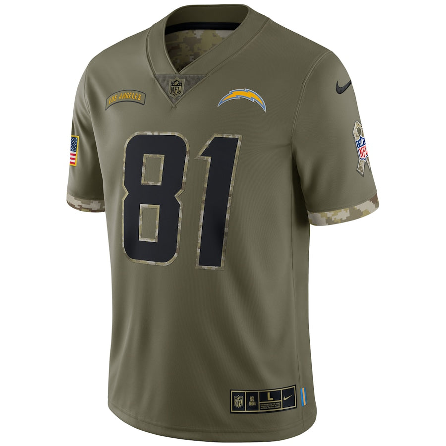 Los Angeles Chargers Olive 2022 Salute To Service Limited Jersey - Sportcify High Quality American Football Jerseys | NFL Jerseys