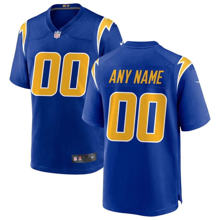 Los Angeles Chargers Royal Alternate Custom Game Jersey - Sportcify High Quality American Football Jerseys | NFL Jerseys