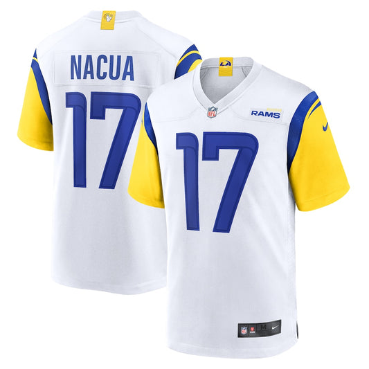 Los Angeles Rams Puka Nacua White Game Jersey - Sportcify High Quality American Football Jerseys | NFL Jerseys