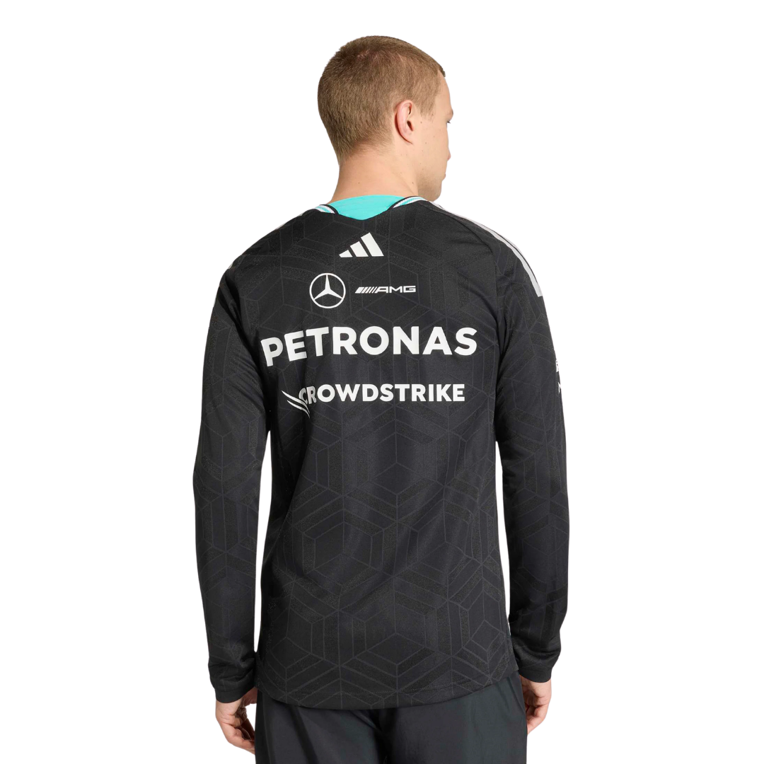 Mercedes AMG F1 2026 Team Drive Long-Sleeve Driver Tee - Black