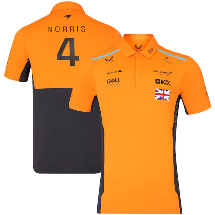 Lando Norris Orange McLaren F1 Team 2024 Driver Polo