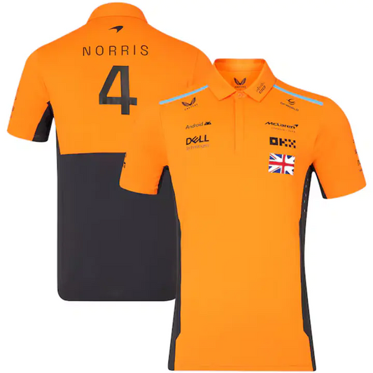 Lando Norris Orange McLaren F1 Team 2024 Driver Polo