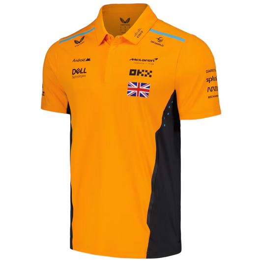 Men's Castore Lando Norris Orange McLaren F1 Team 2024 Driver Polo - Sportcify High Quality American Football Jerseys | NFL Jerseys