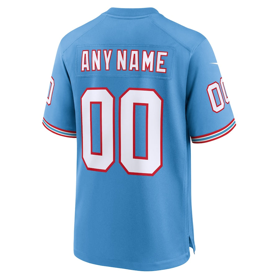 Tennessee Titans Light Blue Oilers Throwback Custom Game Jersey - Sportcify High Quality American Football Jerseys | NFL Jerseys