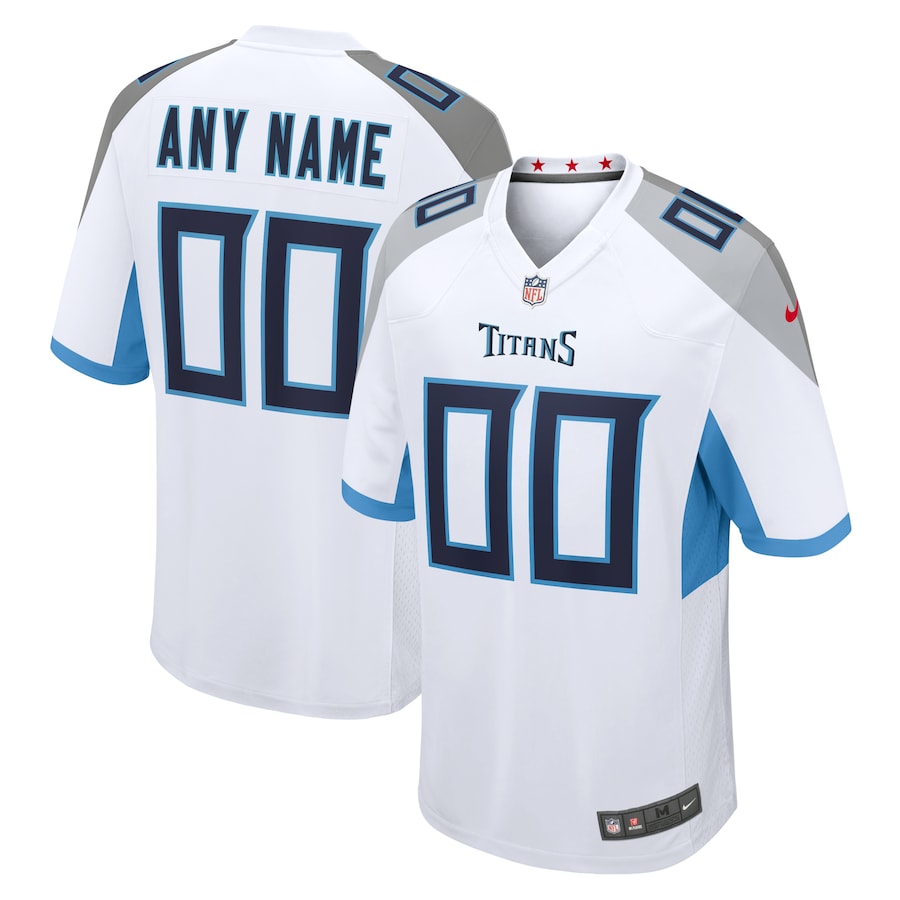 Men's Tennessee Titans White Custom Game Jersey - Sportcify High Quality American Football Jerseys | NFL Jerseys