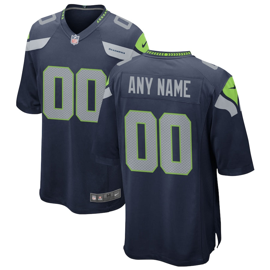 Men's Seattle Seahawks College Navy Custom Game Jersey - Sportcify High Quality American Football Jerseys | NFL Jerseys